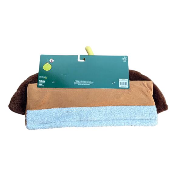 The Grinch Max Cat Tunnel Hiding Toy‎ Brown Crinkle Thrash Plush Pocket New - Picture 3 of 4